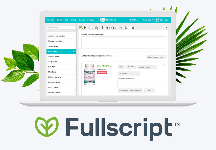 Fullscript shop for supplements online